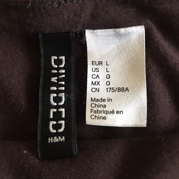 DIVIDED Brown Zebra Swirl Print Mesh Skirt Size Large - Picture 6 of 9